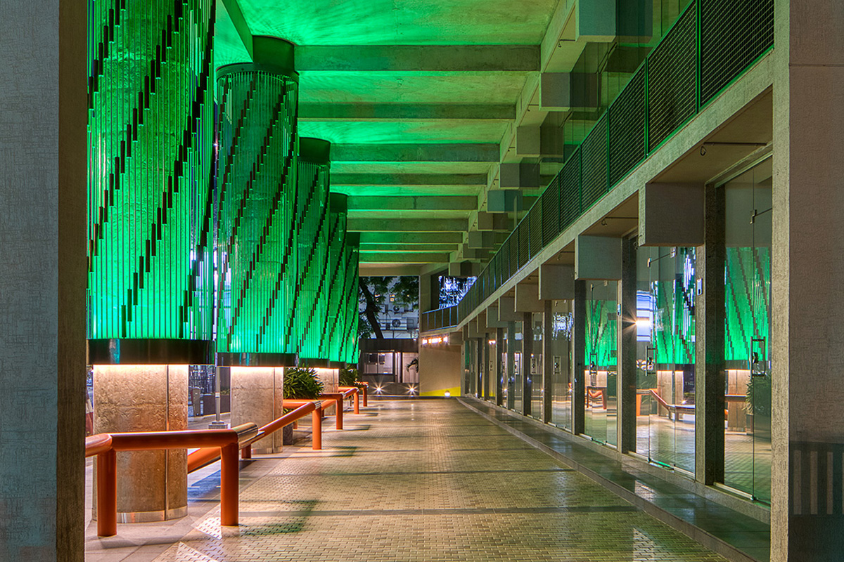 Retail Area Night View